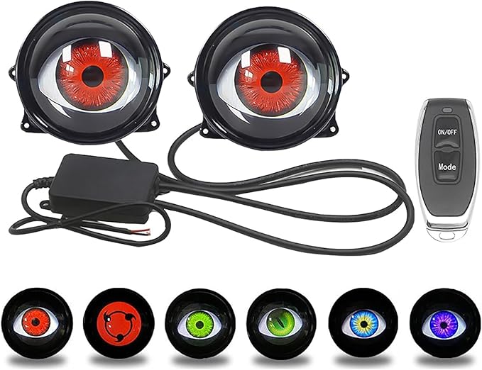 👁️ Demon Eye RGB Headlight Kit – Animated Iris Car Lighting Upgrade