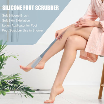 🦶 Long-Handle Toe Gap Cleaning Brush – Soft Exfoliating Foot Scrubber 🧼