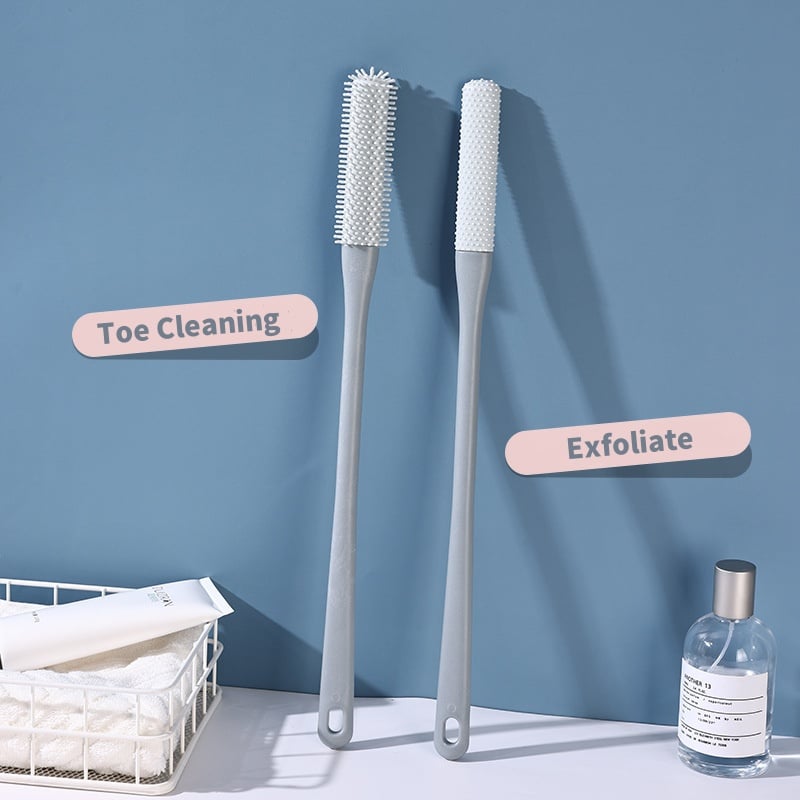 🦶 Long-Handle Toe Gap Cleaning Brush – Soft Exfoliating Foot Scrubber 🧼