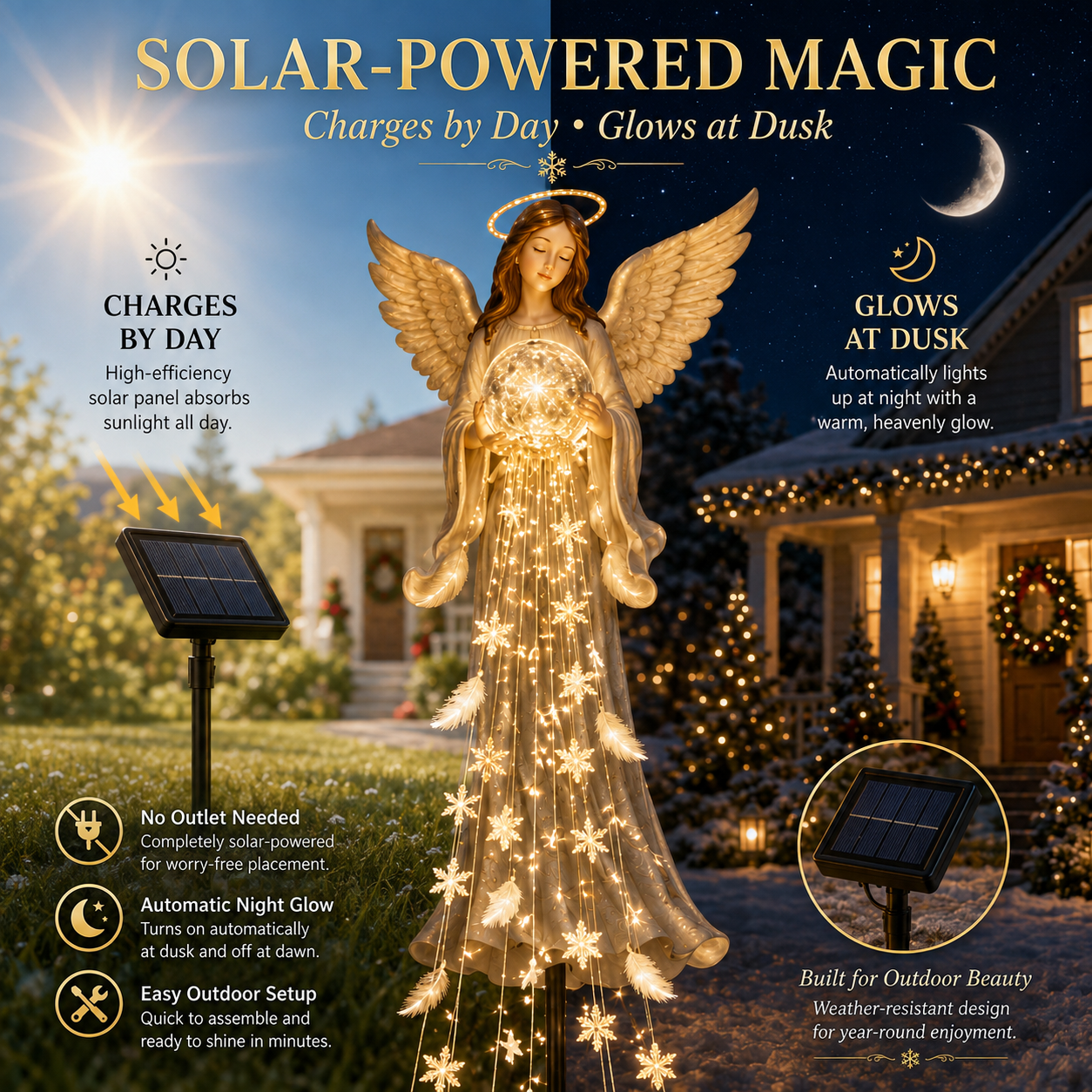 👼Today Only: Get 49% Off👼 Solar Angel Remembrance Garden Light👼