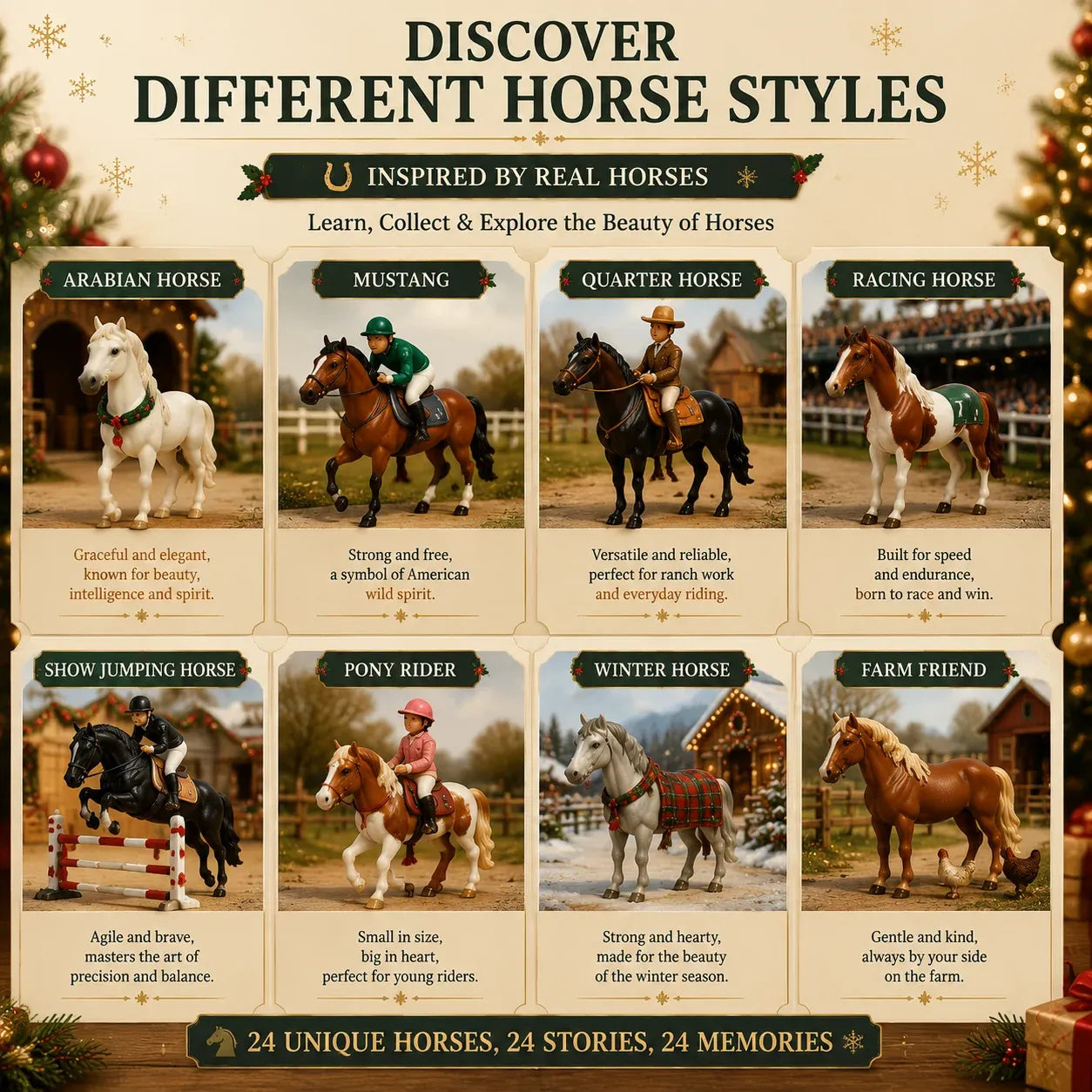 🔥🎁🐴 Christmas Horse Advent Calendar--24 Days of Horse Friends & Holiday Memories 🎄