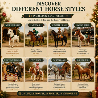 🔥🎁🐴 Christmas Horse Advent Calendar--24 Days of Horse Friends & Holiday Memories 🎄