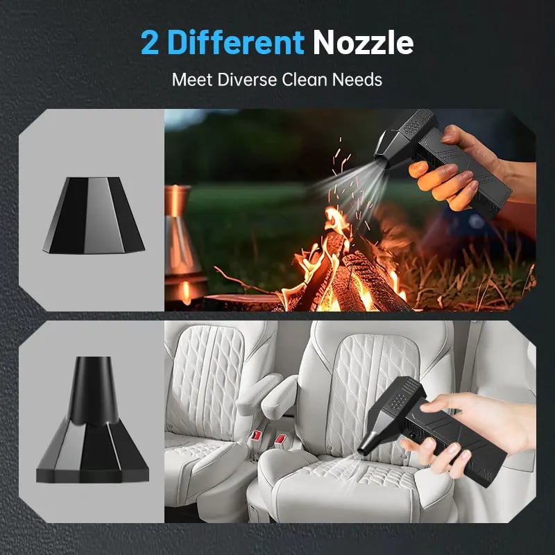 🚀130,000 RPM🔥 Ultimate Fire Starting Turbo Fan 🏕️ Fire • 🍂 Blow • 🚗 Clean
