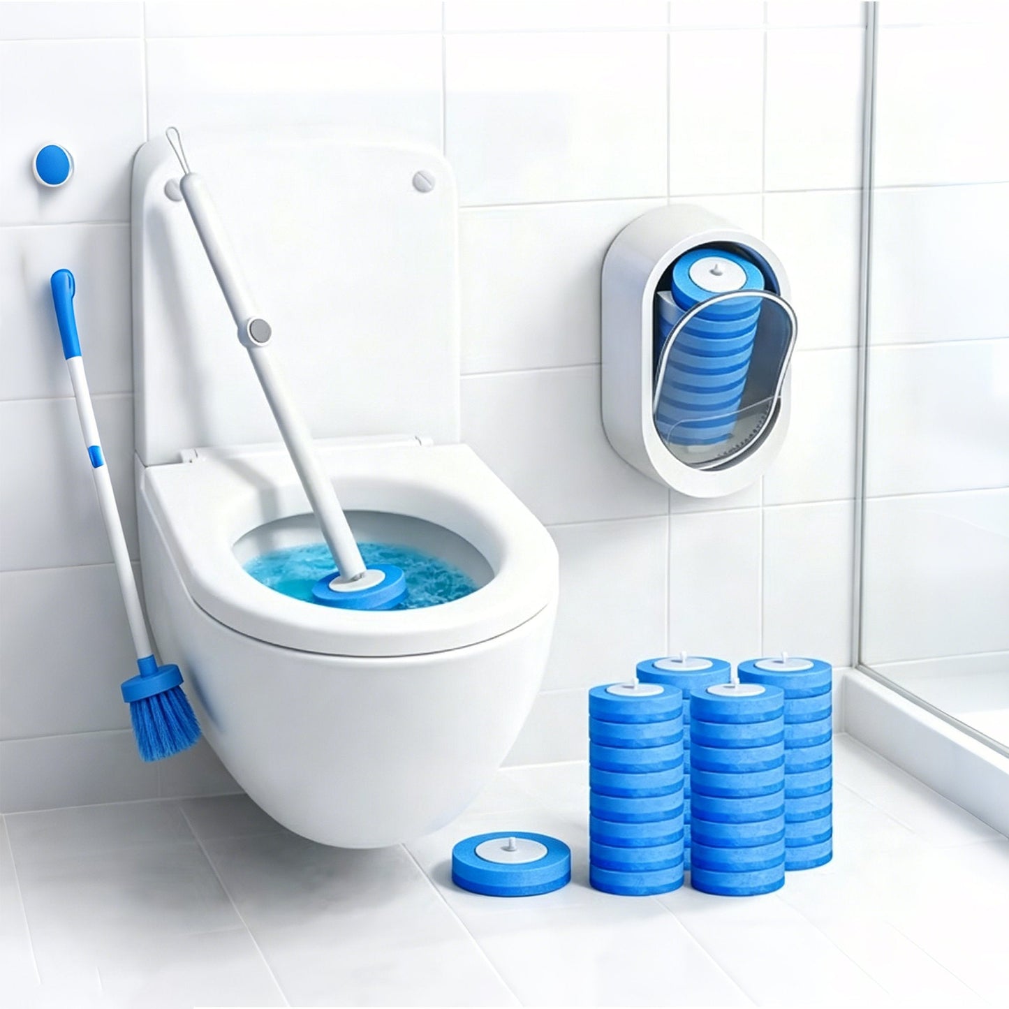 🔥50% OFF🚽 Disposable Toilet Cleaning System with 32 Refills