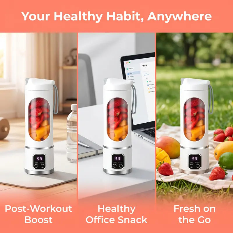 【💥Summer Sale Deals-50% OFF】Portable 15.22 Oz USB Rechargeable Personal Blender with LED Display🥤