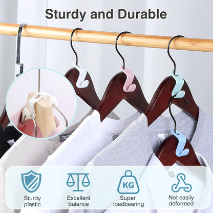 ✨50PCS Hanger Connector Hooks👕 Organize More Save More Space