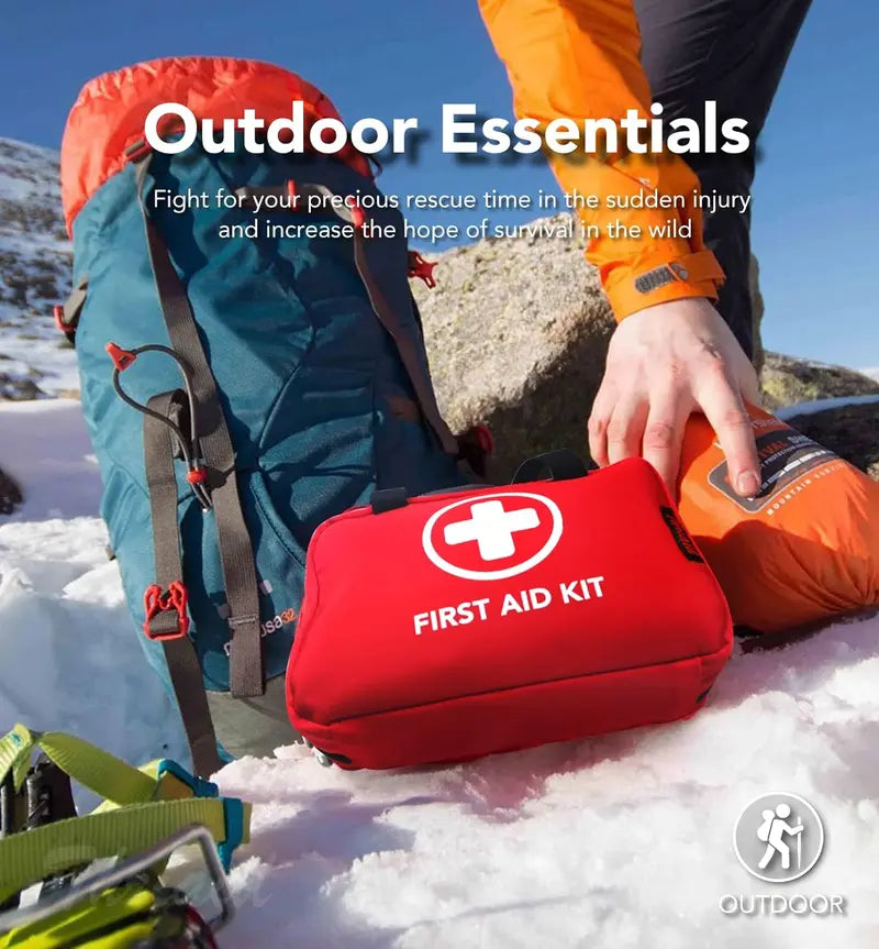 🚨 Waterproof First Aid Kit – Compact Emergency Kit For Home, Car & Outdoor
