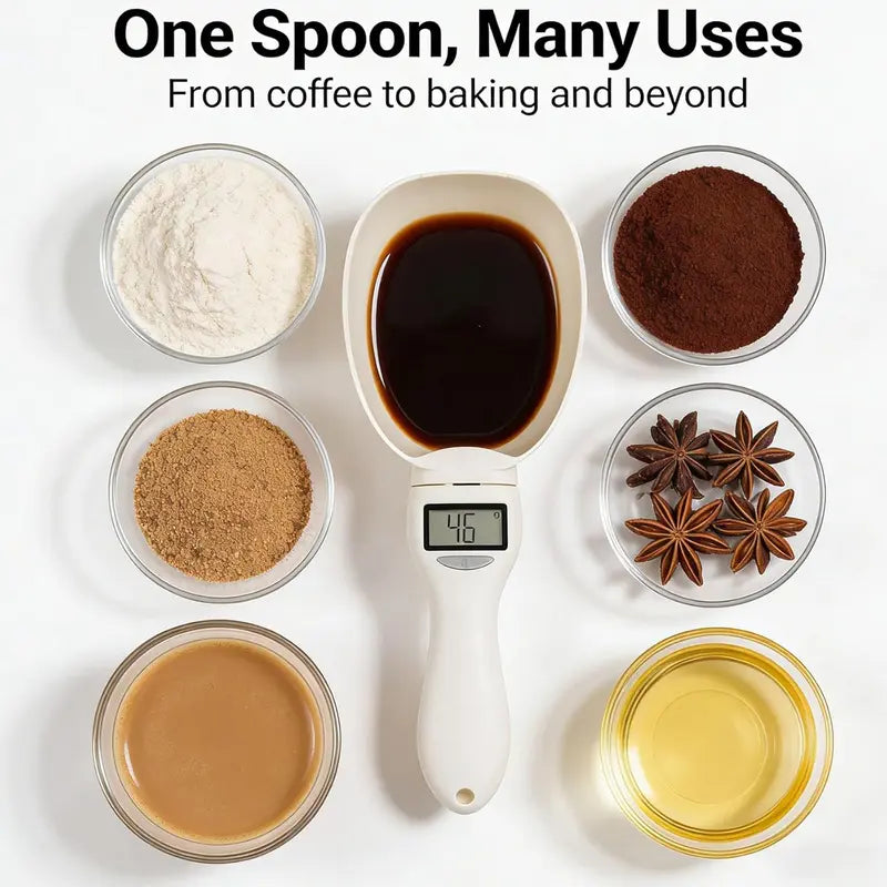 Your Ultimate Kitchen Tool: Digital Measuring Spoon Scale — LCD Kitchen Measuring Spoon Scale
