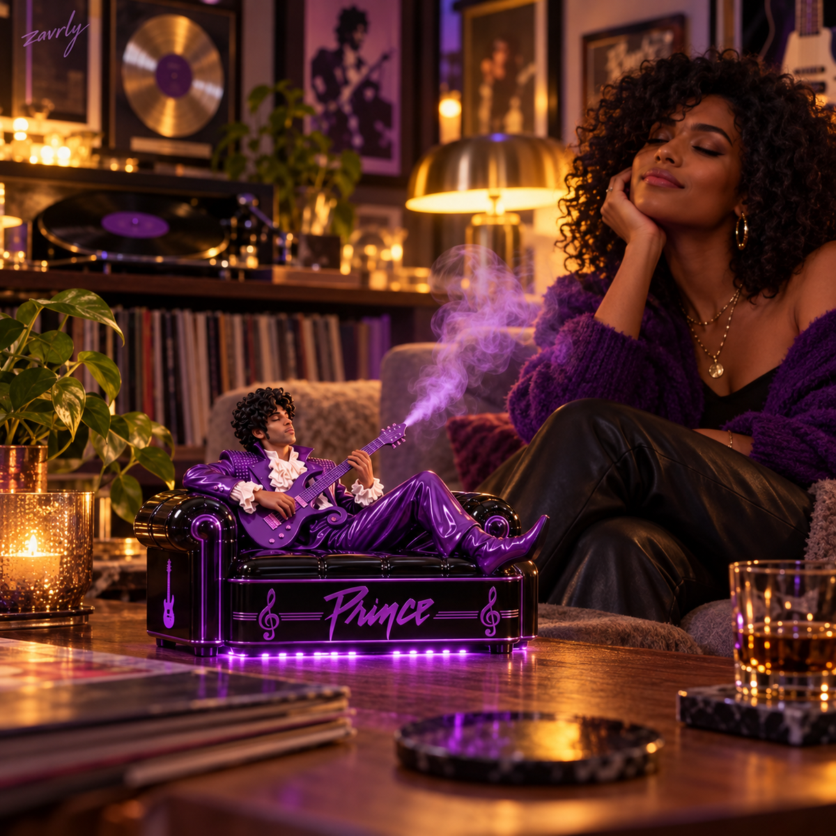 💜🎸 Prince Mist – Music-Inspired Guitar Diffuser & Collectible Decor