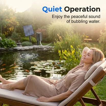 🐟 Solar Pond Aerator with Air Pump – Outdoor Solar Oxygenator