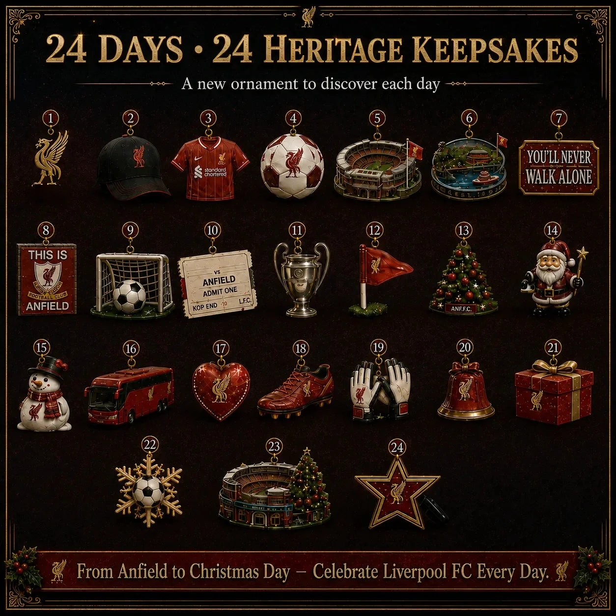 🎄 You’ll Never Walk Alone Football Christmas Advent Calendar