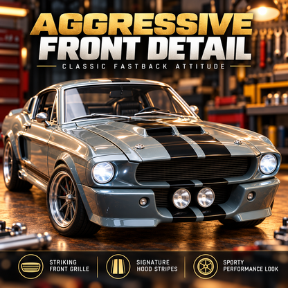 🔥TODAY 49%🏎️ 1967-Inspired GT500 Fastback DIY Model Car Kit – Build & Display