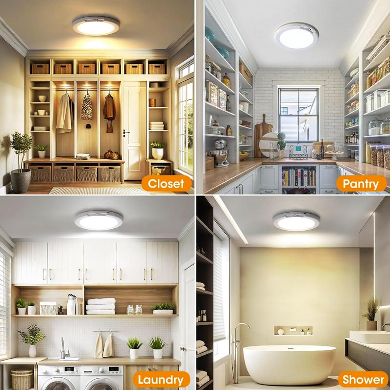 🔥Rechargeable Motion Sensor Ceiling Light with Remote（🔥Buy 2 Free Shipping🔥）