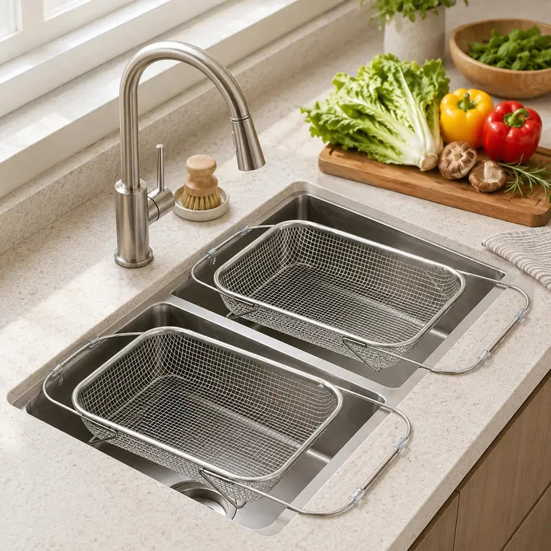 🔥50% OFF TODAY💦 Expandable Over-the-Sink Strainer Basket