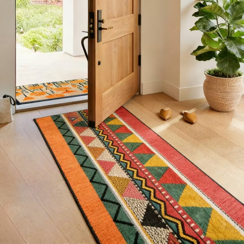 Washable Bohemian Runner Rug