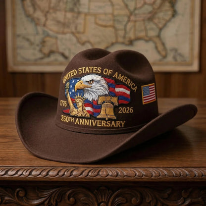 ⚡️Last Day 49% OFF - 250 Years Later — Still StandingTM Patriotic Cowboy Hat