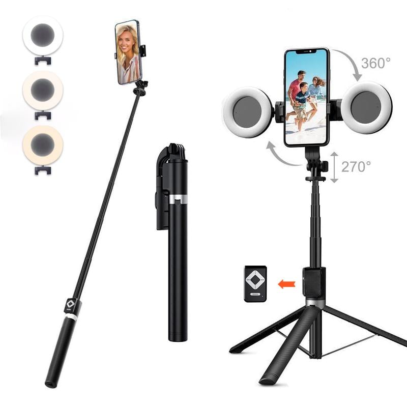 🔥Last Day Discount 49% Off📱New 6 in 1 Selfie Stick With Fill Light