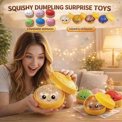 Cute Dumpling Squeeze Toy with Steamer
