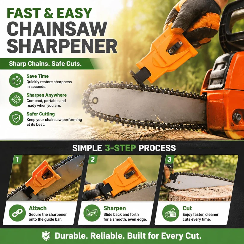 ✨Limited Time 49% Off✨Portable Teeth Chainsaw Sharpener