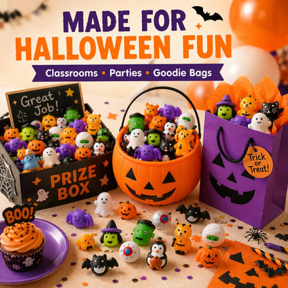 🔥Last Day 50% OFF - 🎃 30PCS Halloween Mini Squishy Toys for Kids
