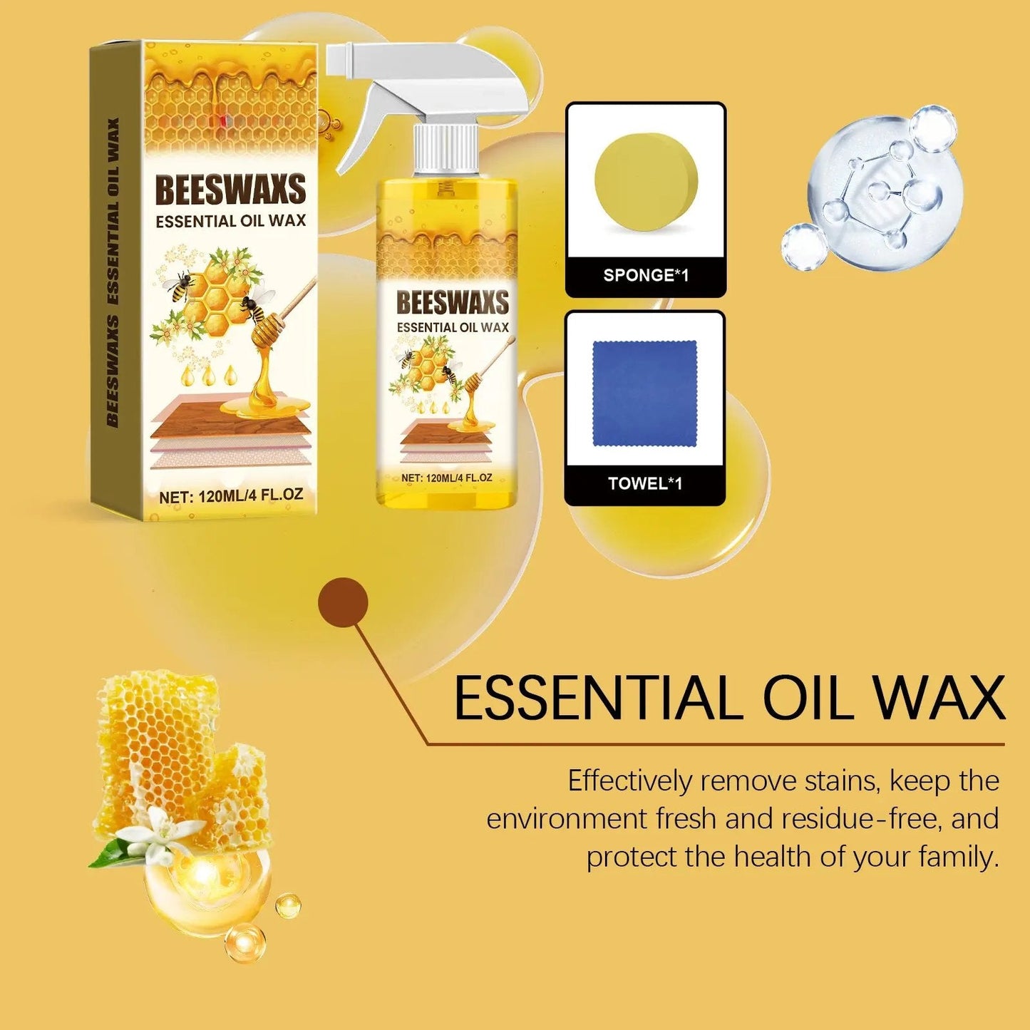 💎Beeswax Furniture Spray✨ Bring Old Wood Back to Life