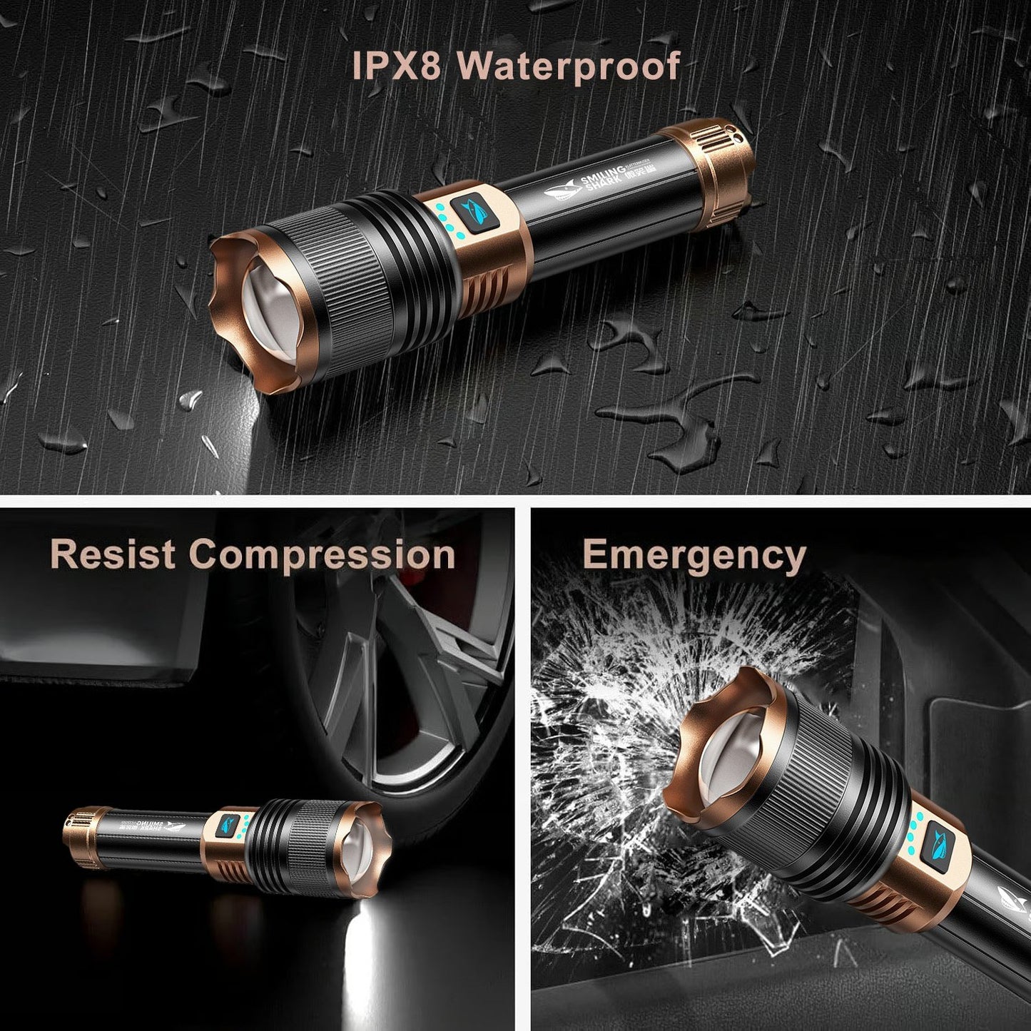 🔥2026 The Ultimate Survival  SKYFIRE 1097 Waterproof Tactical Flash Light