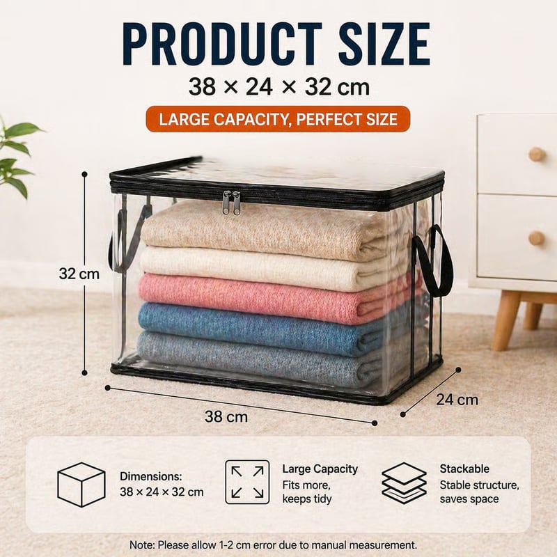🎁 Mother's Day Sale 55% OFF 🎁 Heavy-Duty Clear Storage Bag for Clothes & Moving