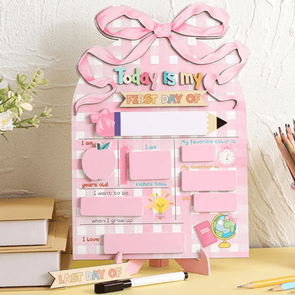 First Day of School Sign Reusable Back to School ChalkBoard