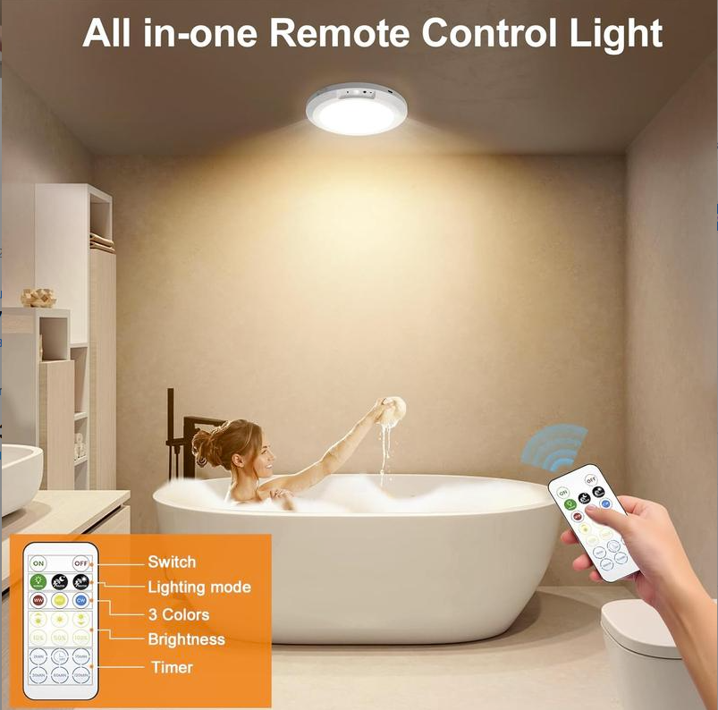 🔥Rechargeable Motion Sensor Ceiling Light with Remote（🔥Buy 2 Free Shipping🔥）