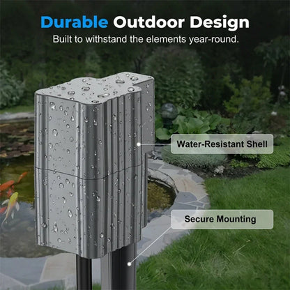 🐟 Solar Pond Aerator with Air Pump – Outdoor Solar Oxygenator