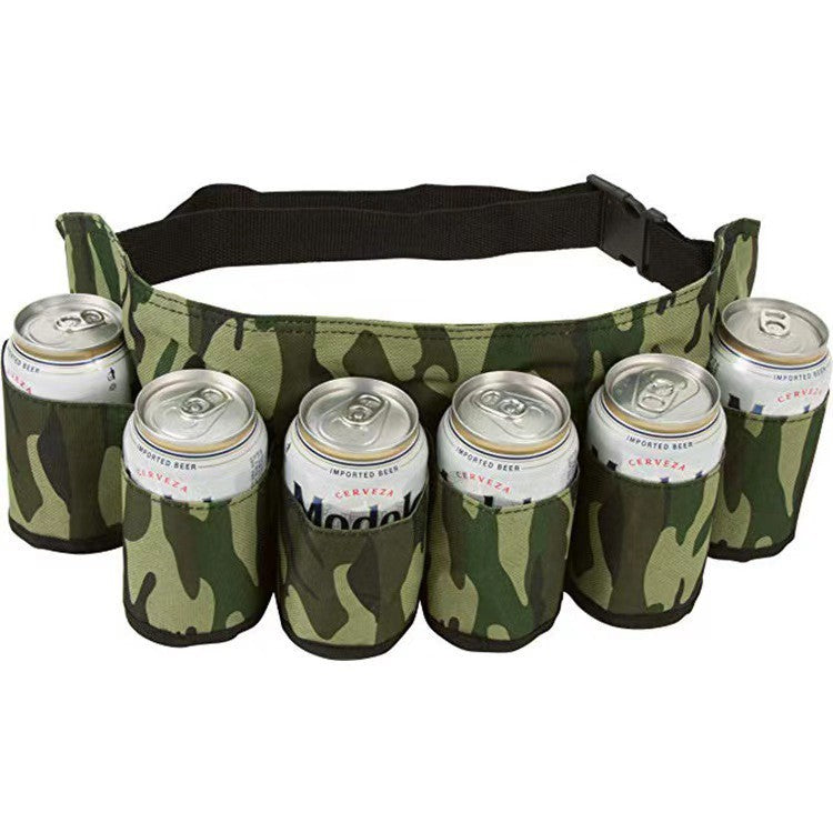 Novelty Beer Belt Holster (6-Pack) – Adjustable Belt – A Must-Have for BBQs and July 4th Parties