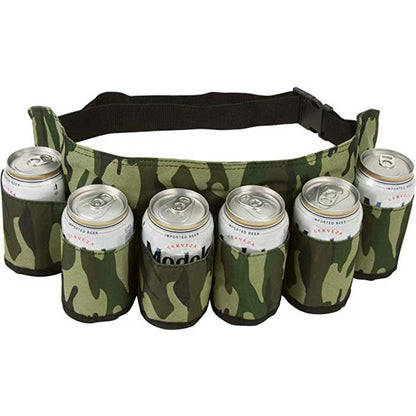 Novelty Beer Belt Holster (6-Pack) – Adjustable Belt – A Must-Have for BBQs and July 4th Parties
