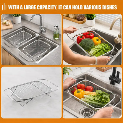 🔥50% OFF TODAY💦 Expandable Over-the-Sink Strainer Basket