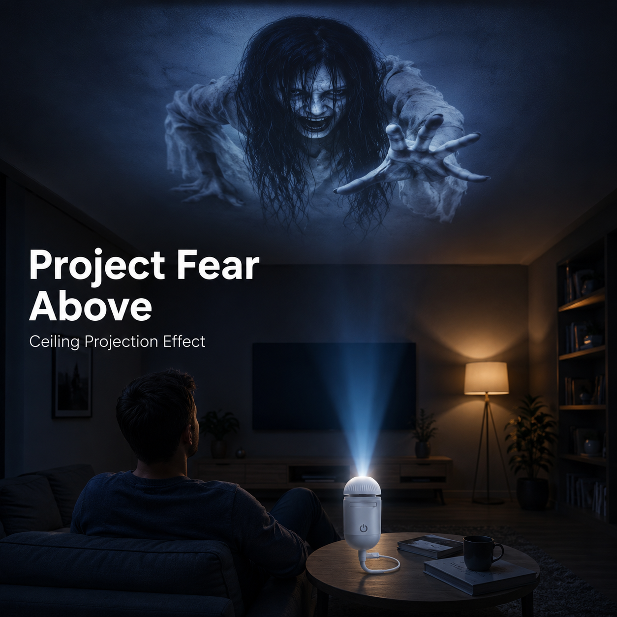Horror Slide Projector | Halloween Wall Decor