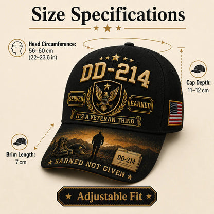 🔥LAST DAY 50% OFF - 🎖️DD-214 Served Earned Commemorative Cap(Breathable & Lightweight Comfort & Unisex Fit)