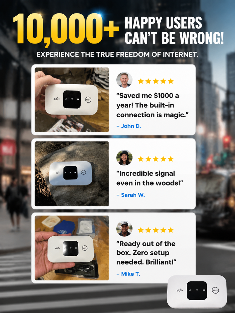 [Limited Time] Starlink-Powered Portable 5G Router — LIFETIME ZERO MONTHLY FEES, 100% Global Signal!