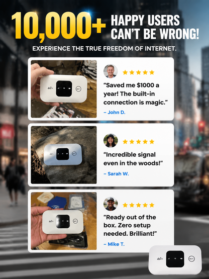 [Limited Time] Starlink-Powered Portable 5G Router — LIFETIME ZERO MONTHLY FEES, 100% Global Signal!