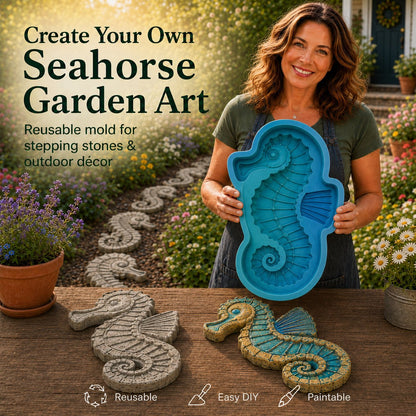 🌊 Ocean Animal Stepping Stone Mold – Reusable Garden DIY Mold