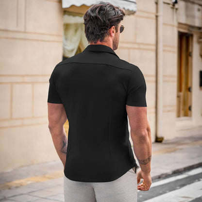 ✨ Men’s Wrinkle-Free Button Down Shirt – Smart Casual Style