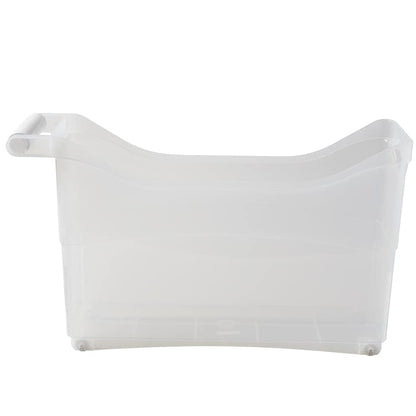 Rolling Slim Household Storage Bin with Handle