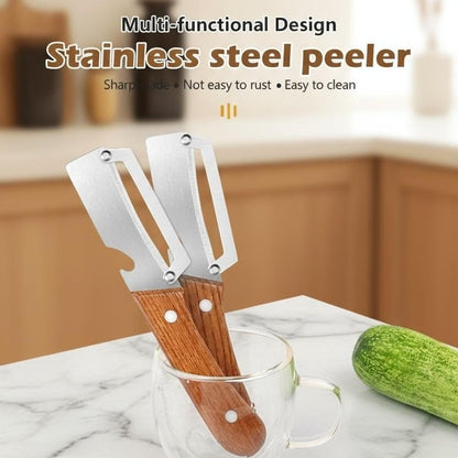 🔥 BUY 1 GET 1 FREE | 2-in-1 Multi-Functional Peeler & Bottle Opener