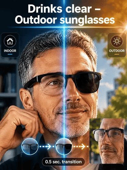 🔥 AI Smart Glasses with Real-Time Translation, Smart Zoom & Solar-Powered Color-Changing Lenses 👓