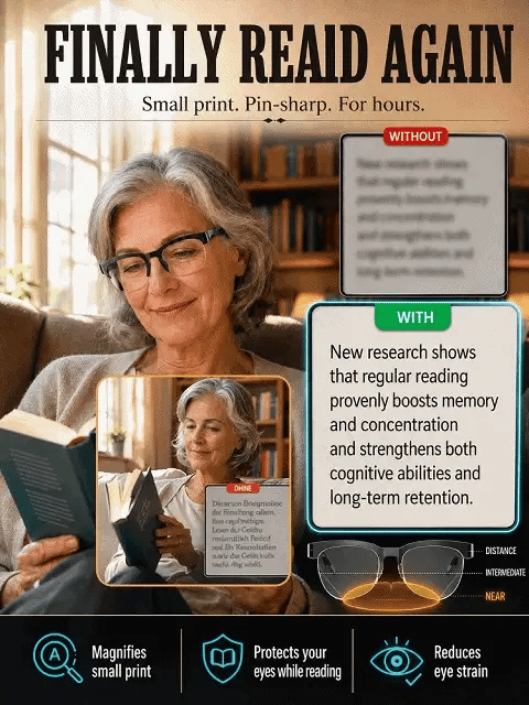 🔥 AI Smart Glasses with Real-Time Translation, Smart Zoom & Solar-Powered Color-Changing Lenses 👓