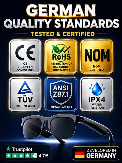🔥 AI Smart Glasses with Real-Time Translation, Smart Zoom & Solar-Powered Color-Changing Lenses 👓