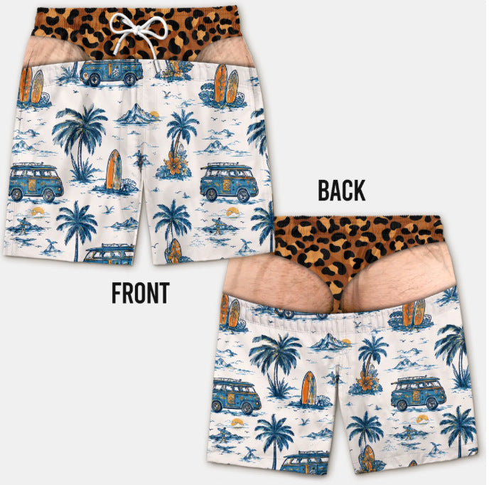 Funny Patriotic Men’s Swim Trunks – Freedom & Chill Summer Beach Shorts 🏖️