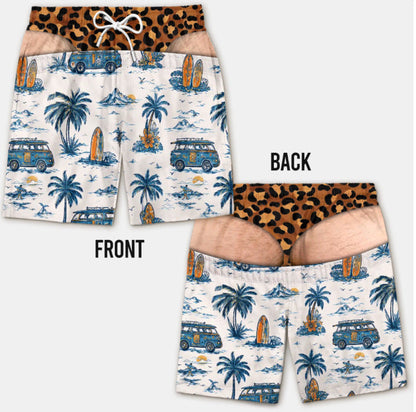 Funny Patriotic Men’s Swim Trunks – Freedom & Chill Summer Beach Shorts 🏖️