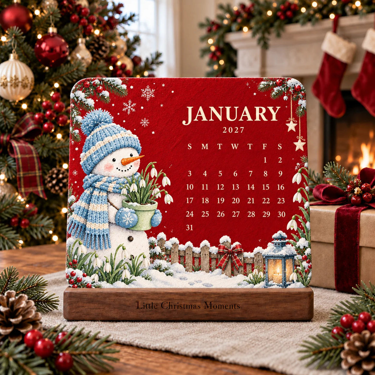 🌱 2027 Plantable Seed Calendar – Botanical Art