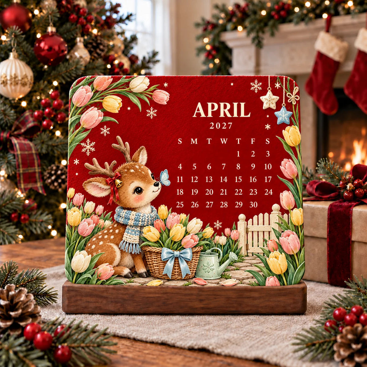 🌱 2027 Plantable Seed Calendar – Botanical Art