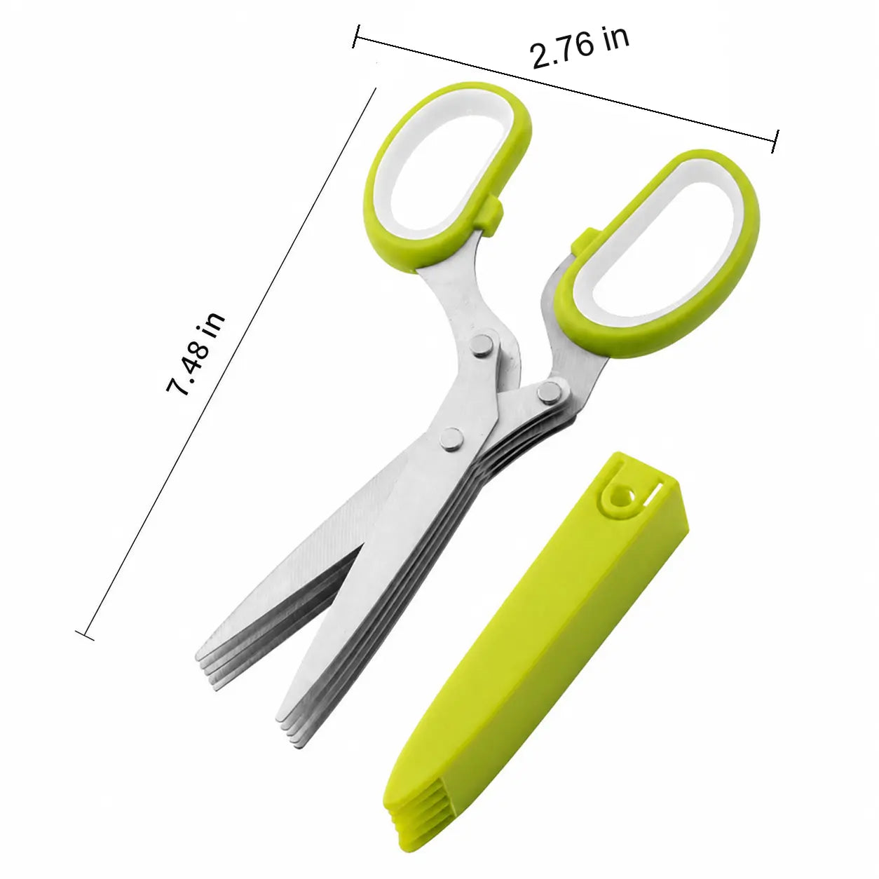 💥 BUY 1 GET 1 FREE✂️ 5-Blade Kitchen Herb Scissors
