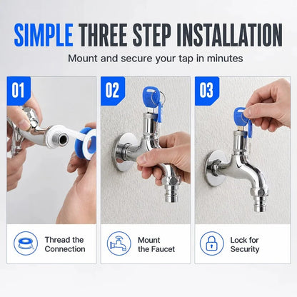 🔐 Lockable Outdoor Water Faucet